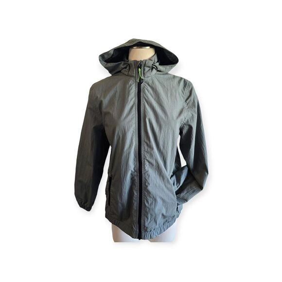 H&M Women Windbreaker Jacket Green Size 14 - Picture 1 of 6